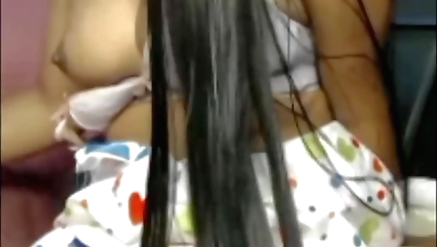 Hot brunette naked babe gets fucked by a horny dude