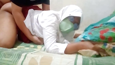 Indian babe is having fun at home with her landlord