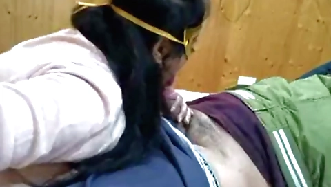 Brunette gets fucked in her pussy in the hotel room