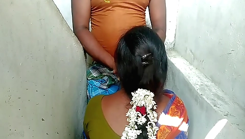 Amateur brunette with a slender body fucks a slave