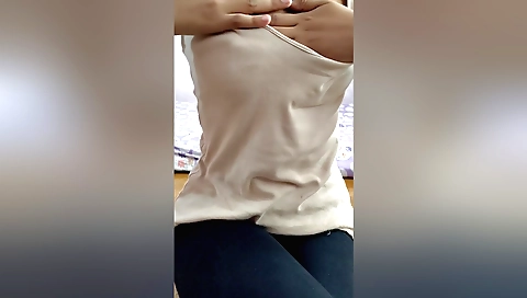 Brunette milf has sex and masturbates to the climax