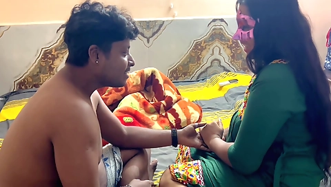 Indian slut with small tits gets fucked in the ass