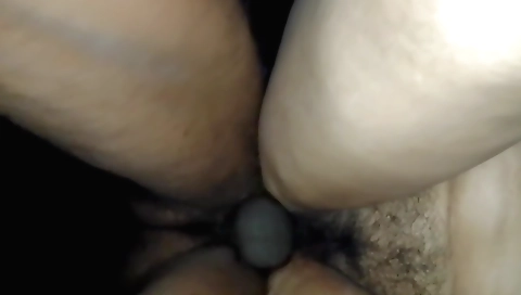 Old woman and black guy with huge black cock in big wig