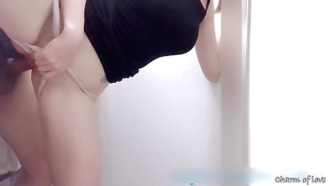 Sexy brunette with a sweet face in a hot sex video
