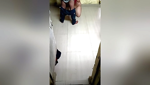 Indian slut with a hairy booty and big ass has sex