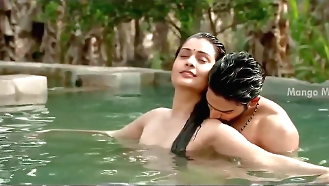 Busty brunette indian girl in a hot outdoor sex video