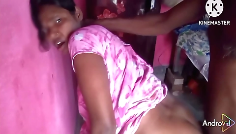 Indian teen in short hair and small tits in hd porn video