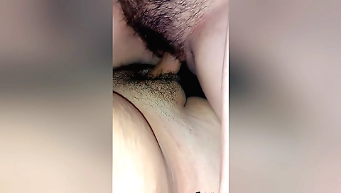 Indian girl is playing with her hairy pussy and her hairy ass