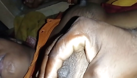 Indian woman in a sexy outfit masturbates on a bed