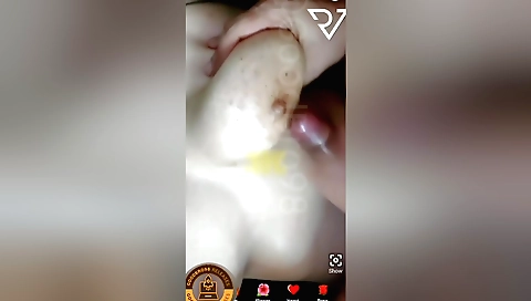 Big tits brunette with a juicy pussy shows her to us