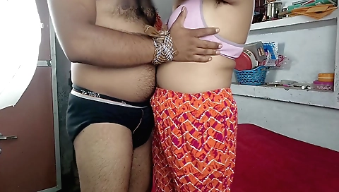 Indian pornstar with hairy pussy fucked in a bedroom