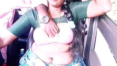 Sexy housewife cheating husband for long drive with husks stepbrother