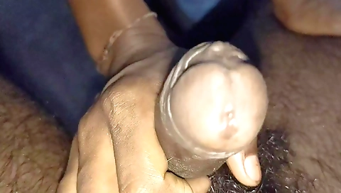 Indian girl giving a hot handjob in the amateur vid
