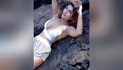 My stepmom is going to enjoy her beach sex with guys