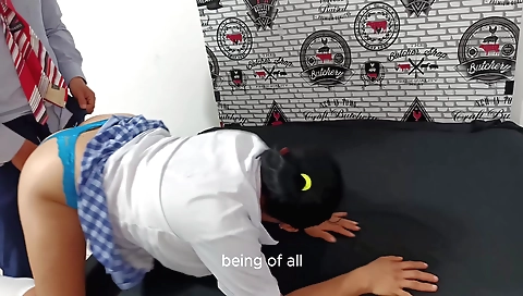 Indian teacher has fun fucking her student at home