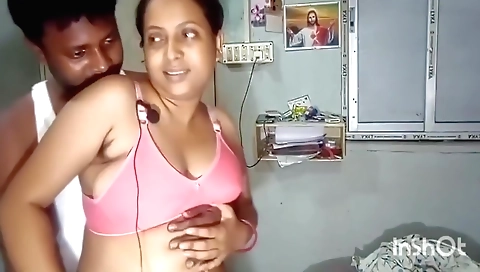 Amateur indian brunette with hairy pussy gets fucked 1