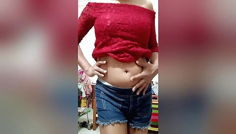 Solo video showing me getting naked in a hot bathroom