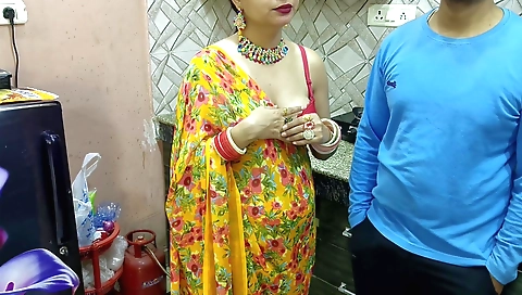 Indian girlfriend with a hairy pussy fucks her ex-father