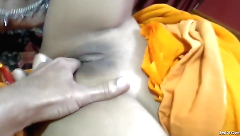 Indian wife is fingered by her husband in POV video