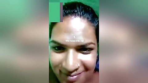 Brunette indian babe plays around with her hairy pussy