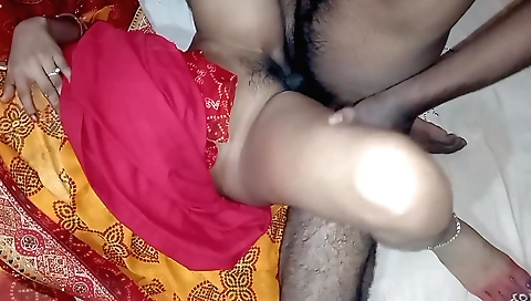 Indian beauty on her back gets fucked by her Muslim partner