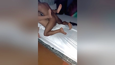 My brunette friend fucked and fucked and made it a night for her