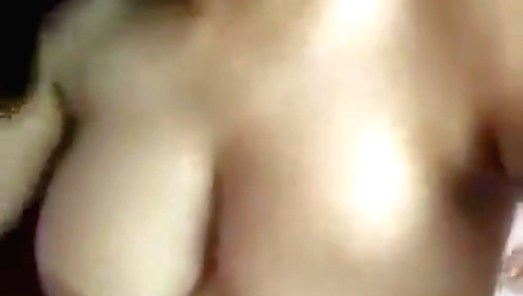 Making a solo video with my big tits and natural tits
