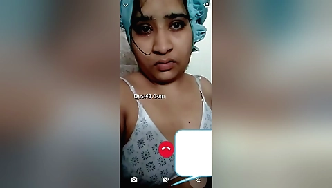 Indian girl in swimsuit takes a shower and masturbates