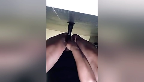 Hot indian girl with a sexy ass is showing off her big tits