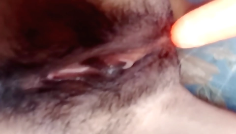 Indian teen with a hairy pussy is showing off her body