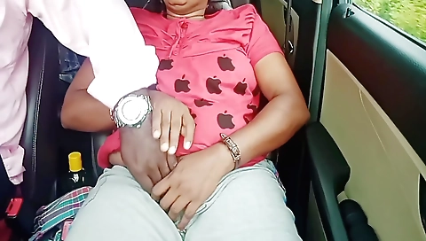 Chubby Indian amateur girl and a muscular dude doing threesome