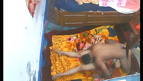 Indian girl takes her boyfriend's dick in her tight cunt