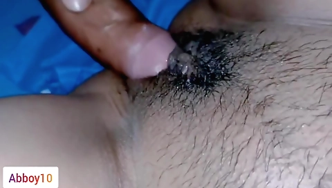 Hairy brunette with a great face has a great time with a guy
