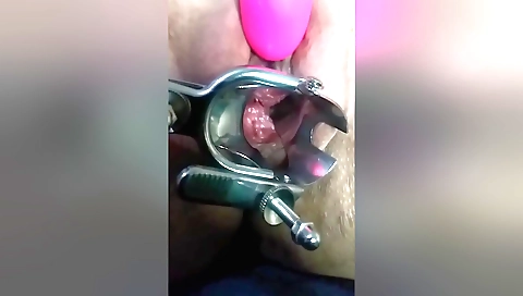 Hot blonde amateur woman is masturbating in her home