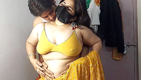 Indian brunette in stockings gets her pussy fucked