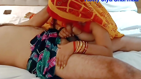Indian brunette in a saree gets fucked in the kitchen