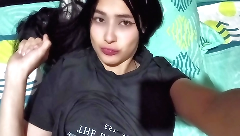 Horny stepsister with a big ass is desperate for my cum