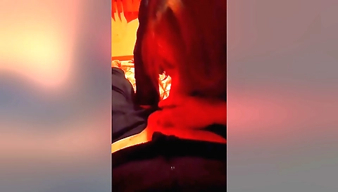 Hot red-haired amateur porn video with a blonde girl