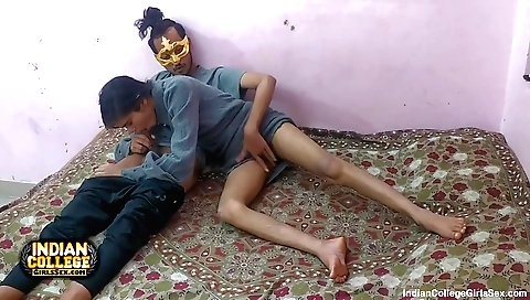 I fuck a horny guy during online study in the classroom