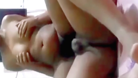 Brunette video with a beautiful body taking care of a man