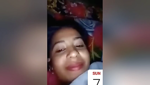 Indian girl shows her boobs in the camera and we get to see