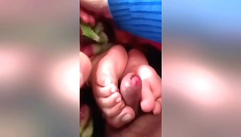 Indian girl gets her feet spread and she gets fucked on the table