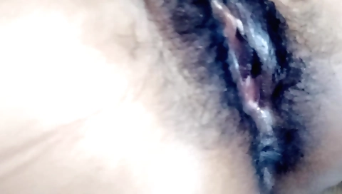 Indian girlfriend with hairy pussy undresses and plays