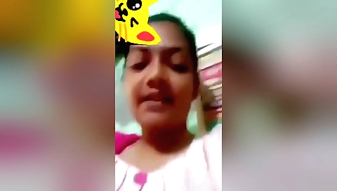Indian girl showing her huge boobs on webcam video