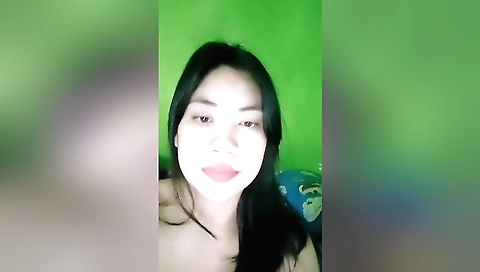 Brunette amateur gets on her knees for a solo porn video