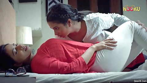 Big breasts and pussy filled with love in this lesbian porn