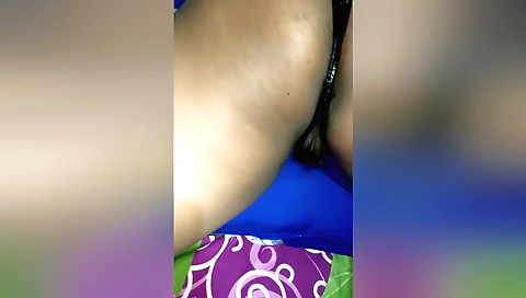 Hairy stepmom in black bra and panties fucks her stepsister-in-law