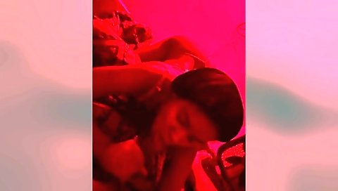 Indian brunette in a tight bra plays with her pussy