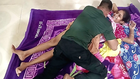 Indian brunette is playing with her fingers and pussy